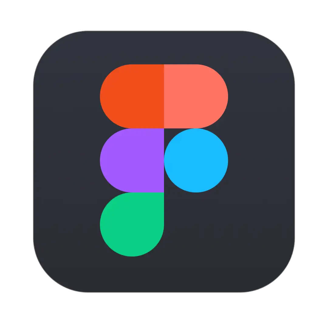 icona di figma software di ui/ux adobe